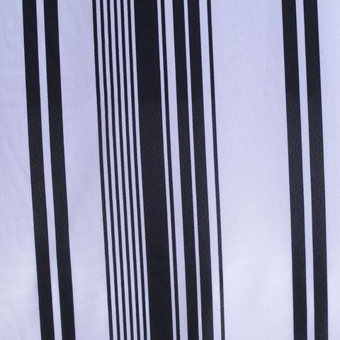 Striped 100% Polyester Linen-Look Fabric