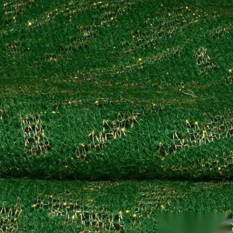 Acrylic Metallic Chunky Knit Fabric