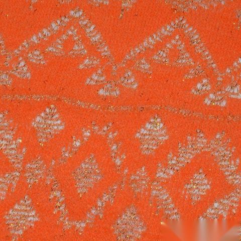Jacquard Acrylic Metallic Chunky Knit Fabric