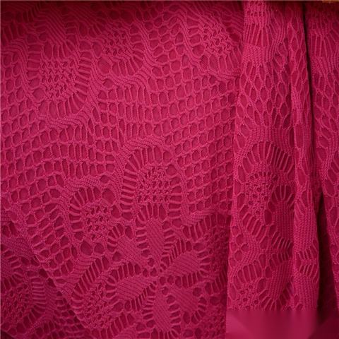 Jacquard Polyester Stretch Knit Fabric