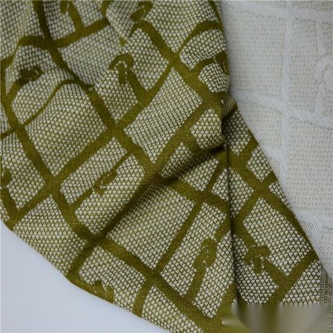 Jacquard Polyester Viscose Stretch Knit Fabric