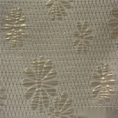 Jacquard Polyester Viscose Metallic Woven Fabric