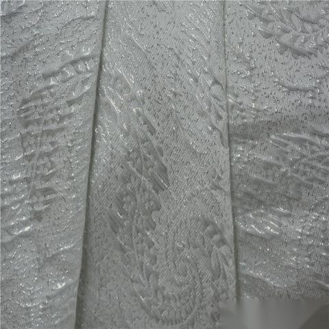 Jacquard Polyester Viscose Metallic Knit Fabric